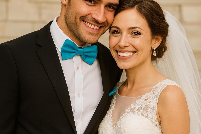 Trilece Bow Ties for Men - Mens Solid Color Formal Pre Tied Bowtie and Pocket Square Sets - Mens Bowties Bow Tie Sets - Image 5